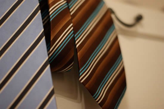 A cheap tie will ruin the most expensive of outfits; it will stand out a mile.