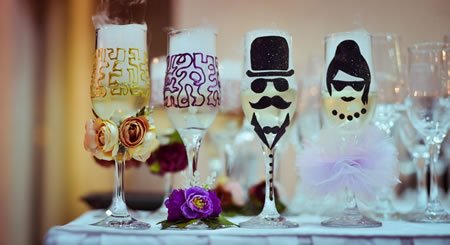 Personalised Wedding Glasses