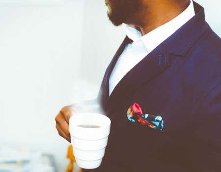 Be it black, navy or gray, a white shirt is the perfect option.