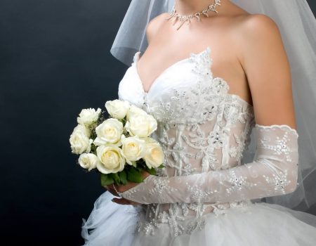 custom wedding gown
