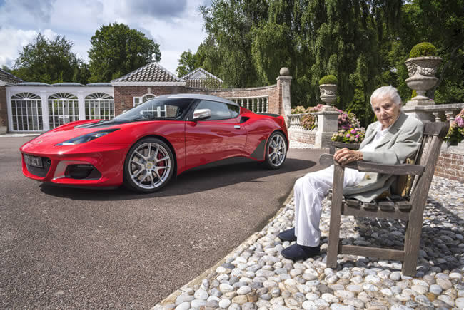 Widow of Lotus founder joins sports car company’s celebrations