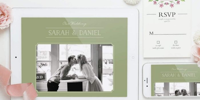 Trendy Marriage invitation card