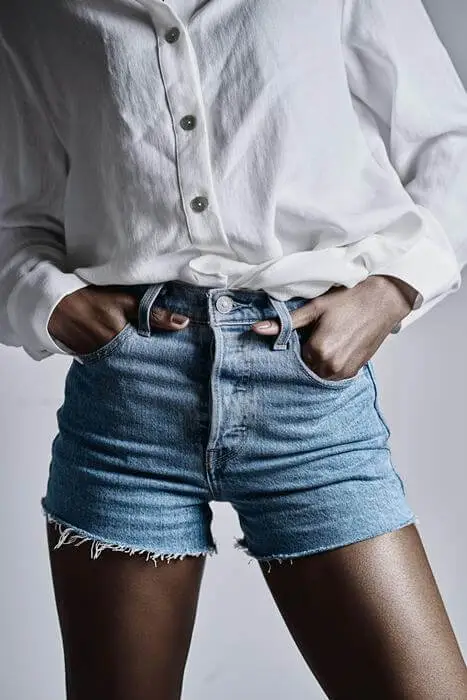 Upcycled denim shorts made from old jeans for radical sustainability 2026